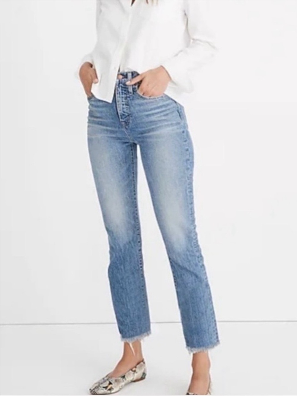 Madewell Light Blue Boot-Cut Jeans